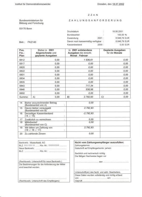 PROMAN W — automaticky vygenerovaná žiadosť o platbu